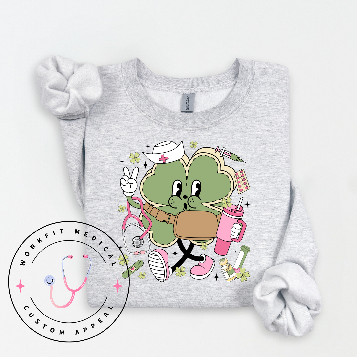 Good Luck Clover Crewneck
