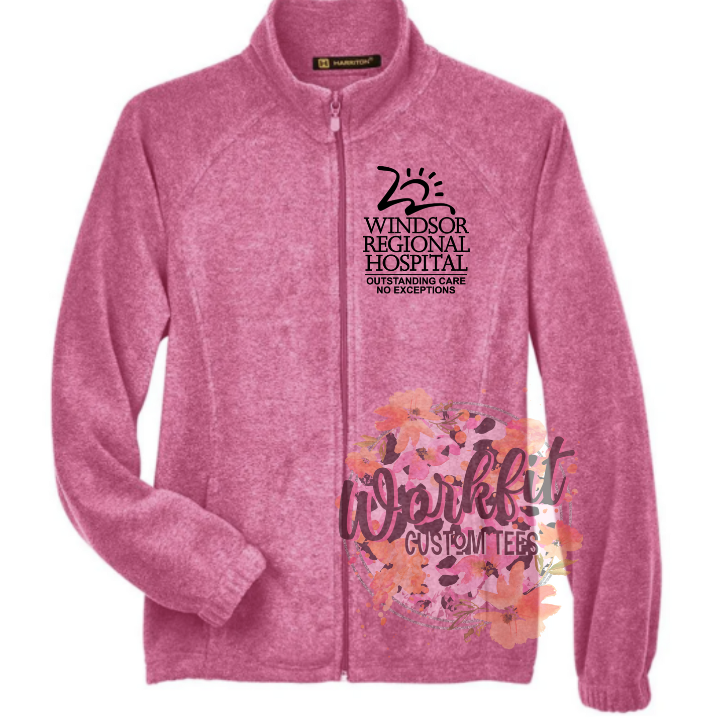 WRH Embroidery Fleece Full Zip Warm Up Jacket
