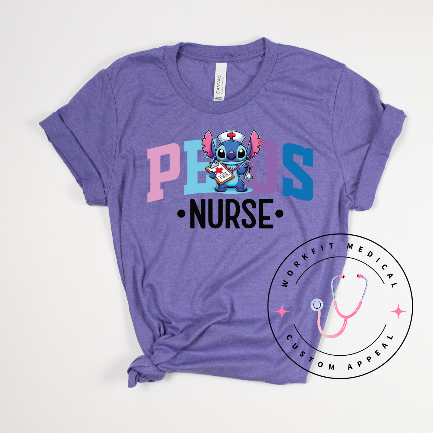 Stitch PEDS Nurse Tee
