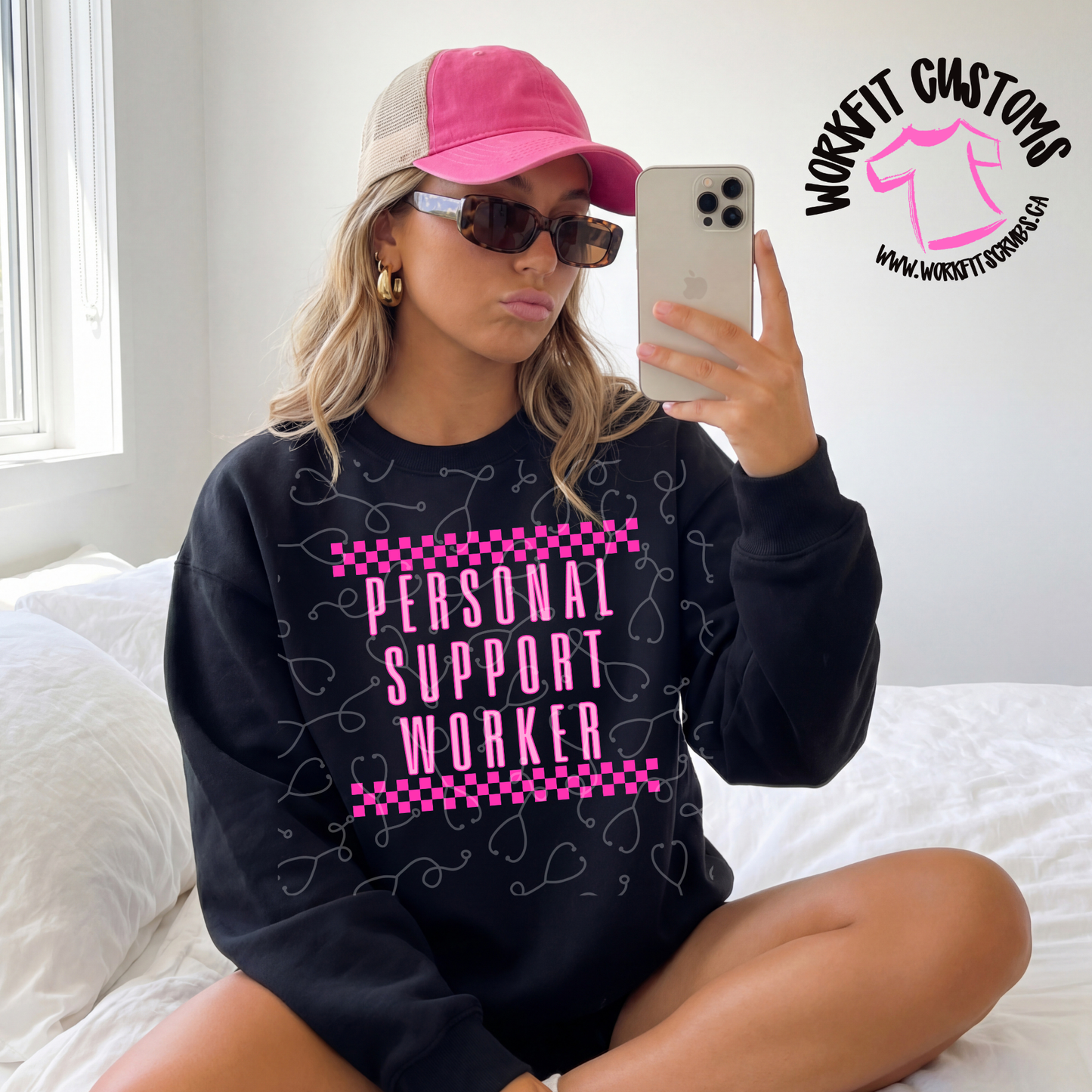 Retro Pink PSW Crewneck