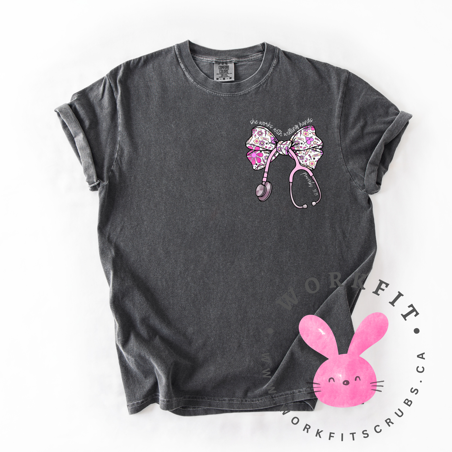 Words of Work Stethoscope T-Shirt