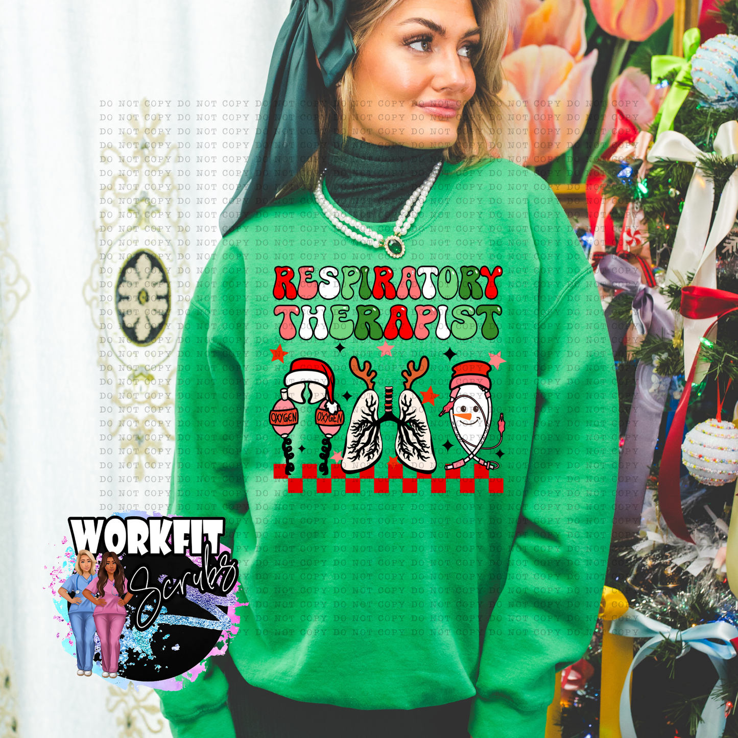 Respiratory RT Holiday Crewneck