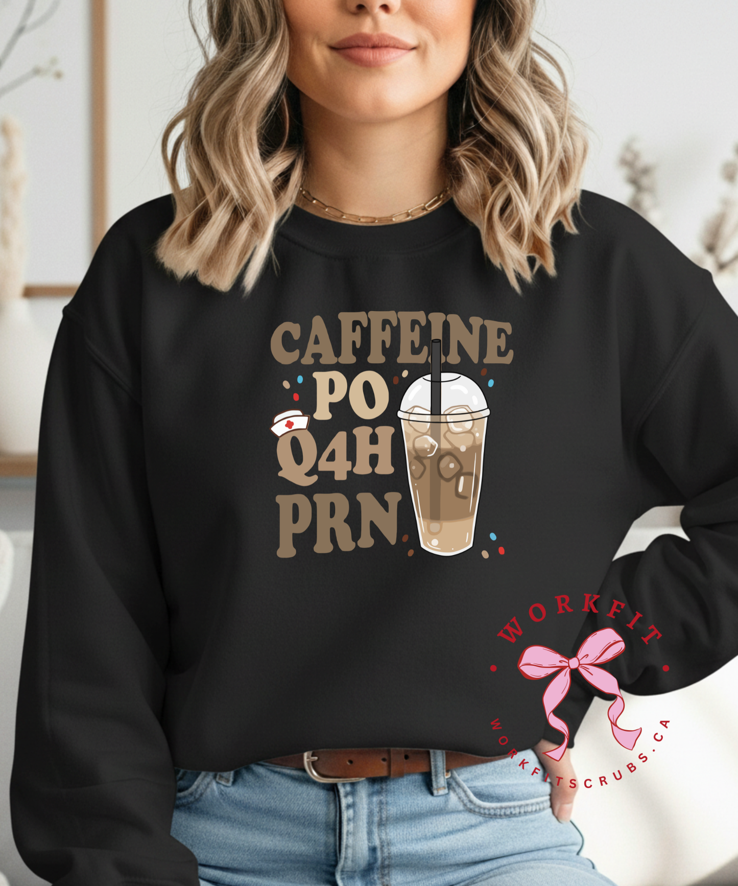 Caffeine Q4H PRN Crewneck