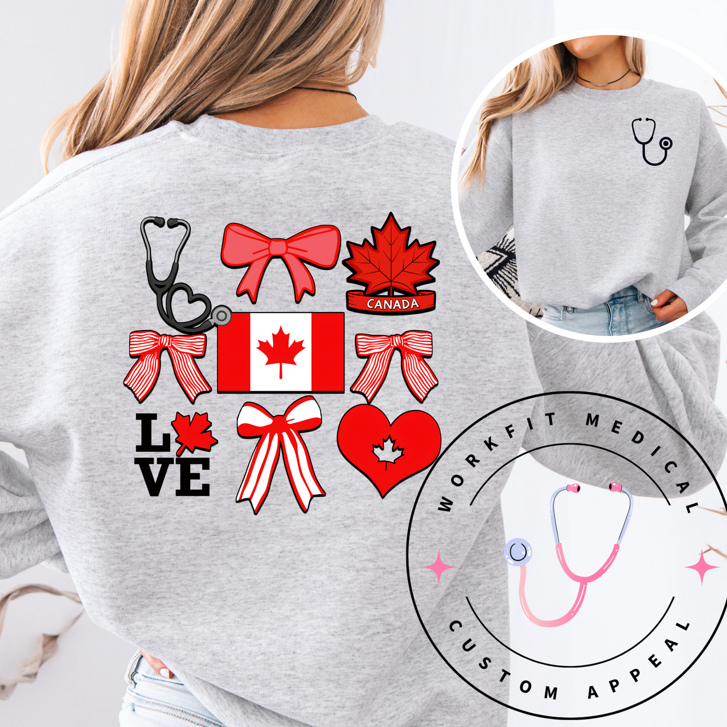 O Canada Stethoscope Bows