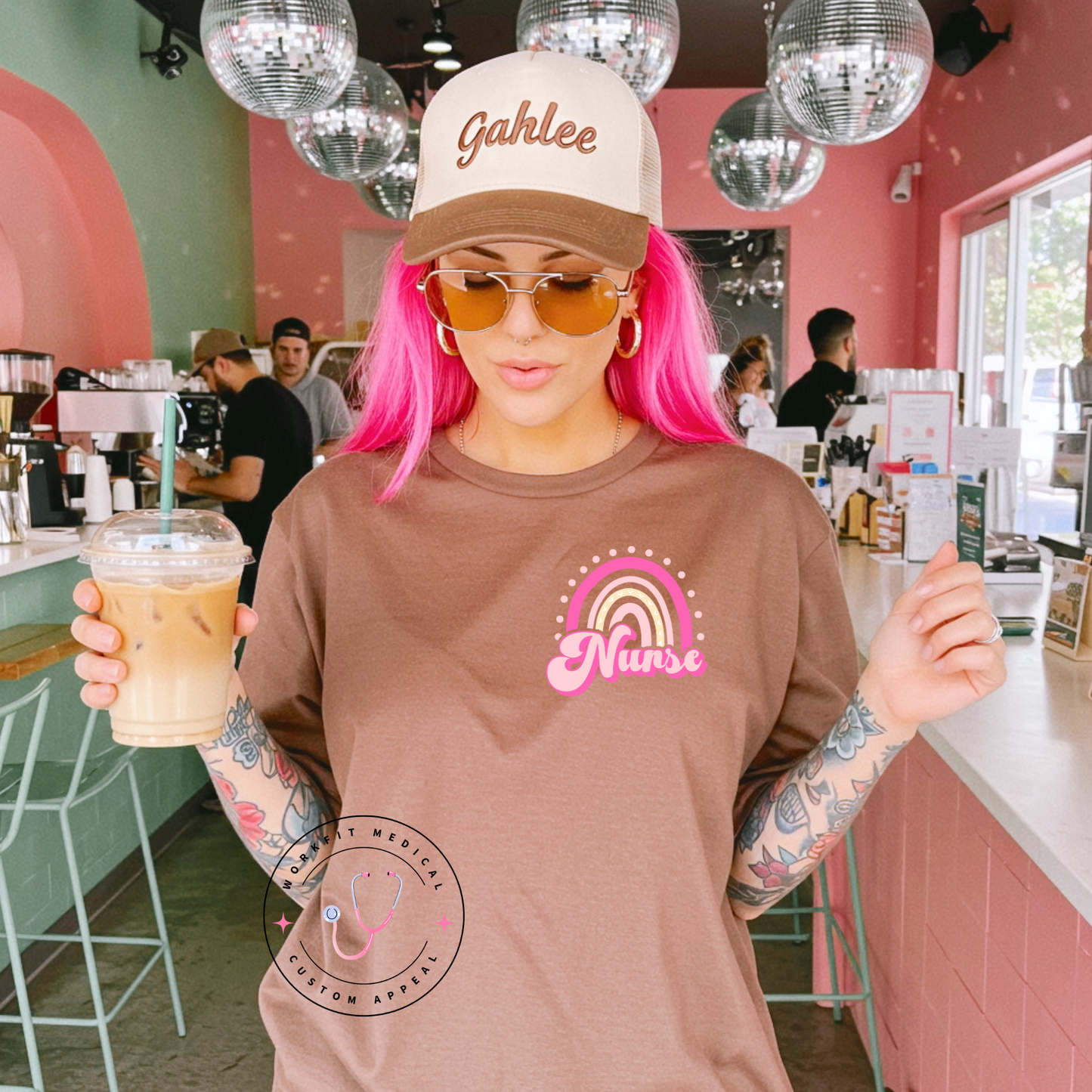 Pocket Nurse Rainbow Tee