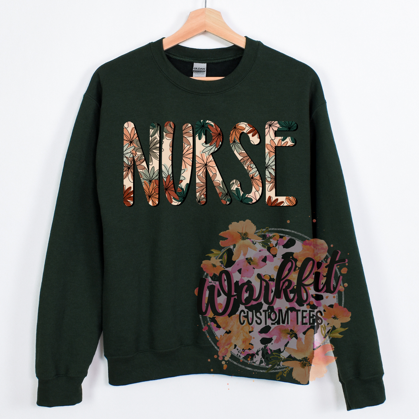 Midnight Floral Crewneck