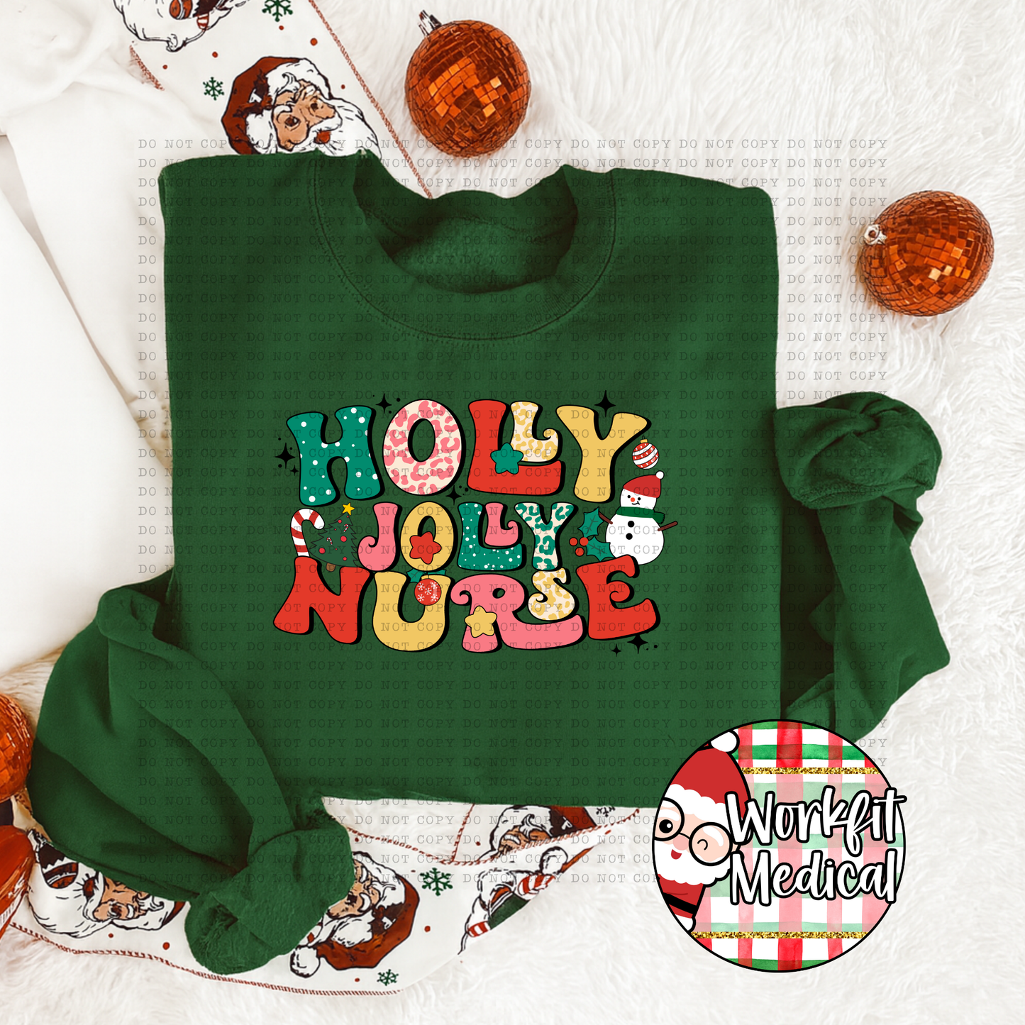Holly Jolly Retro Crewneck
