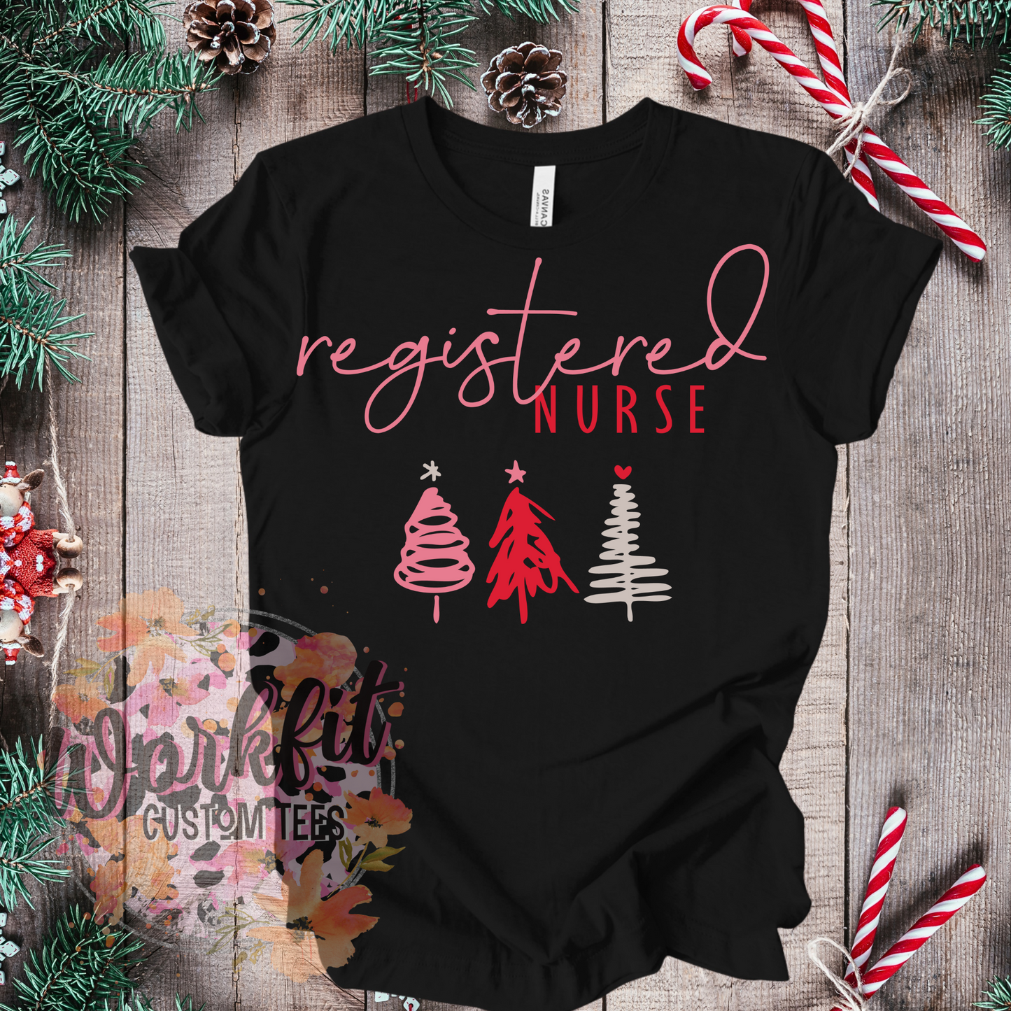 RN Pink Christmas Tee