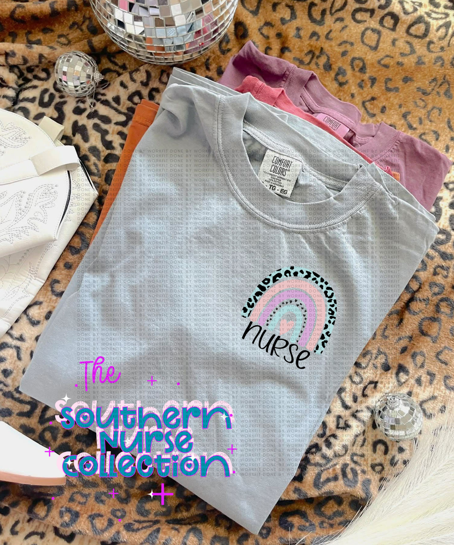 Nurse Leopard Pocket Tee