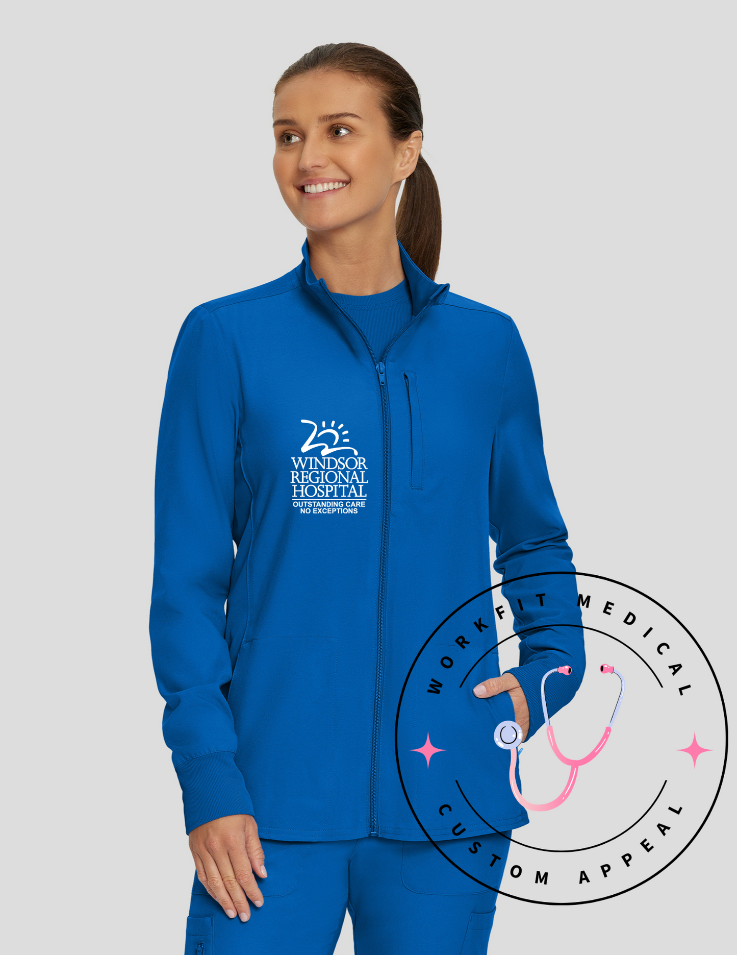 WRH 3 Pocket Scrub Jacket