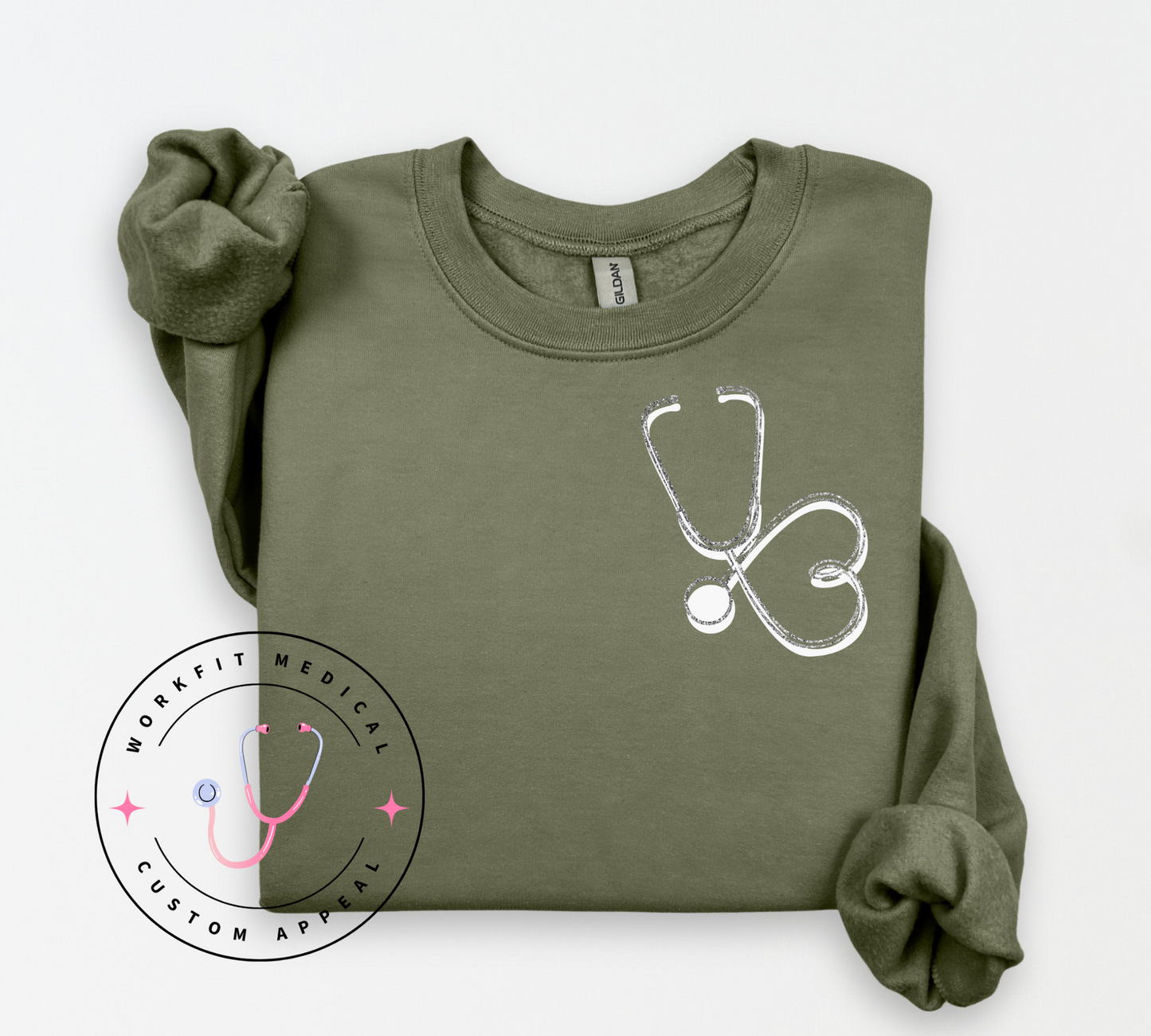 Glitter Stethoscope Crew