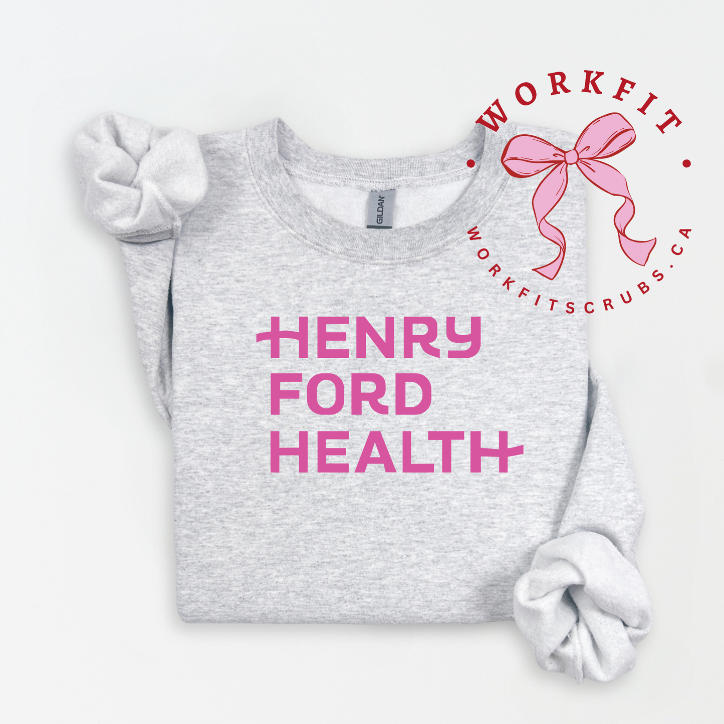 Pink Logo Crewnecks