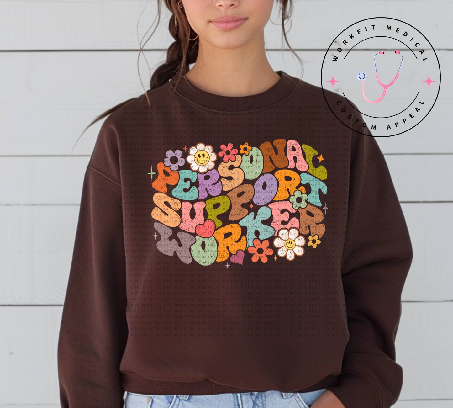 Retro Floral Crewneck