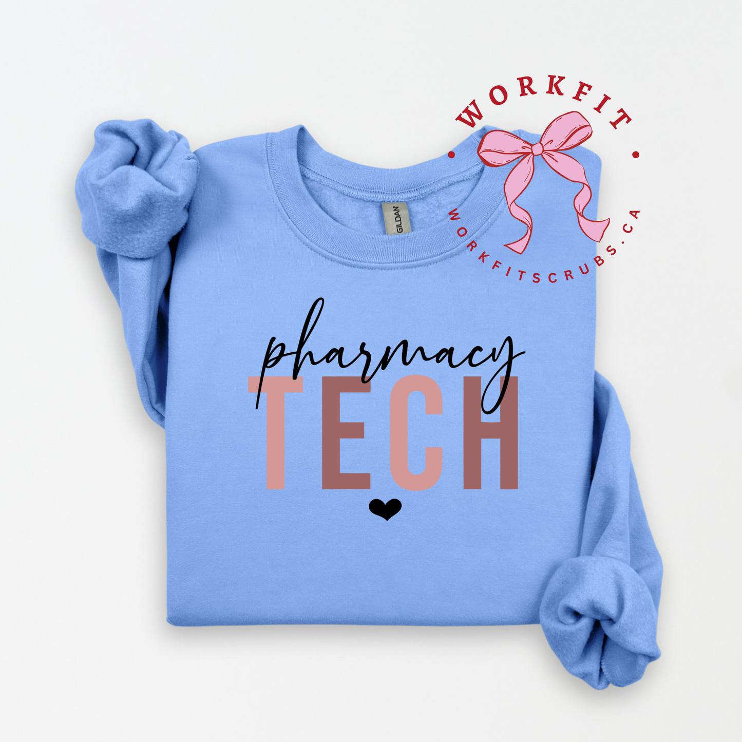 Pharmacy Tech Heart Crewneck