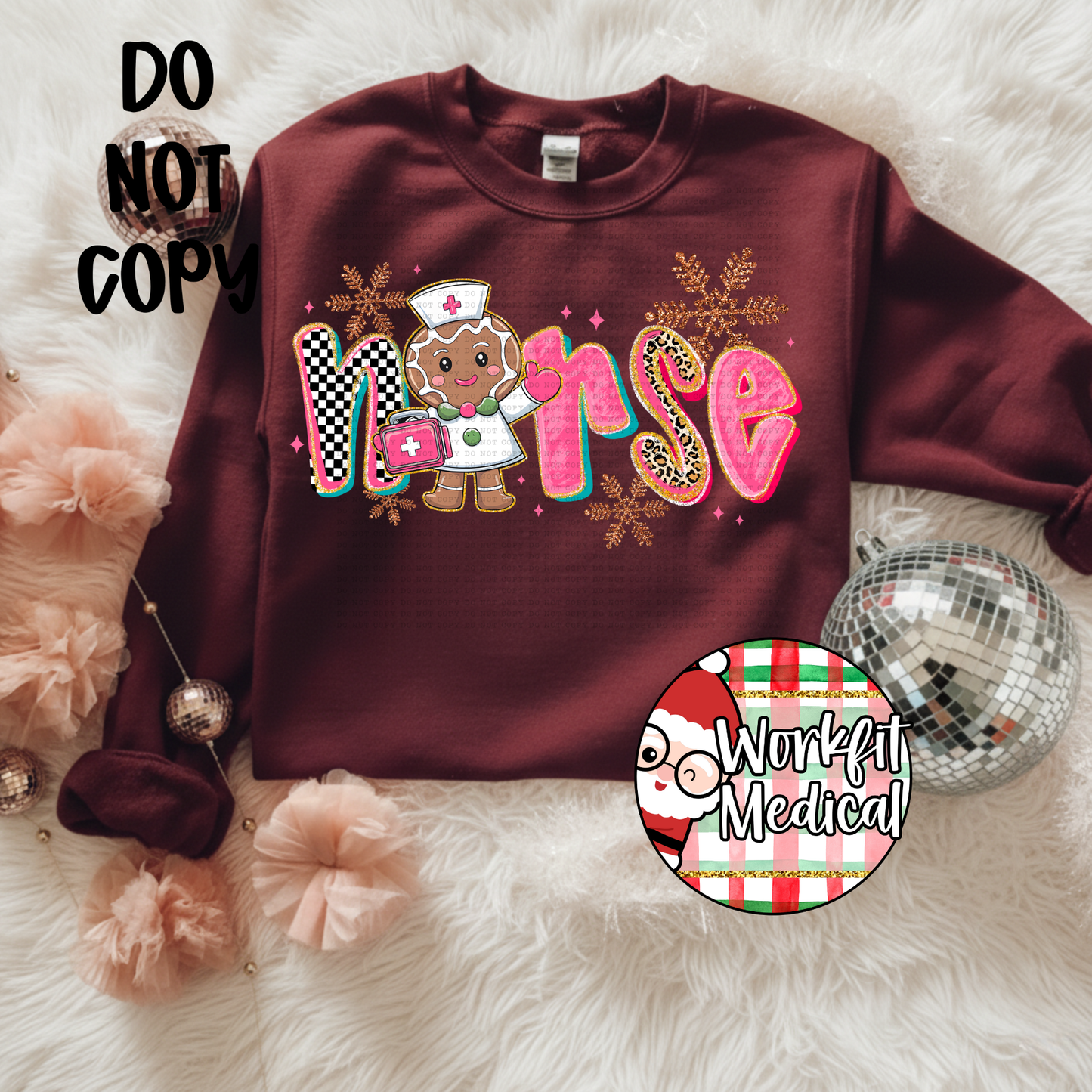 Gingerbread Nurse Crewneck