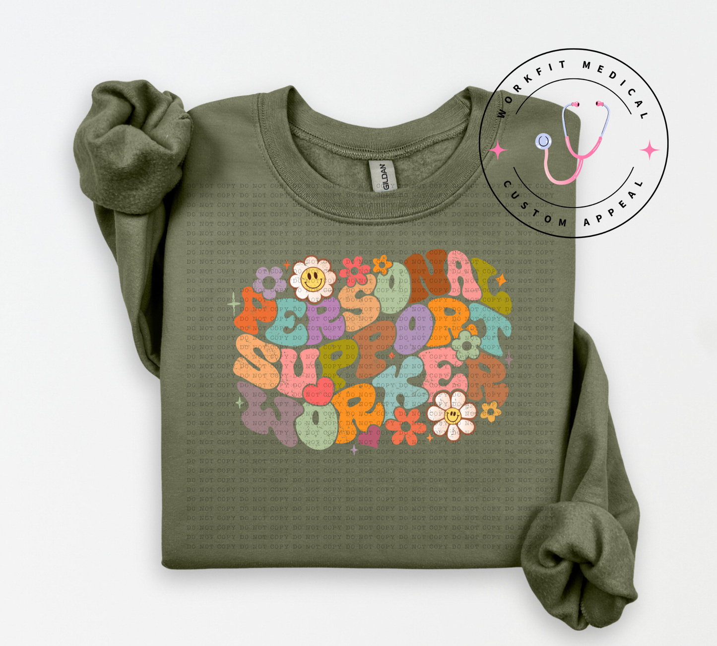 Retro Floral Crewneck