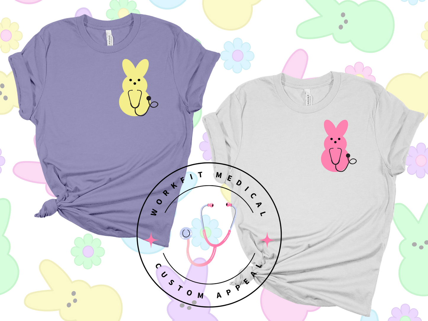 Easter Peeps- Pocket T-Shirts