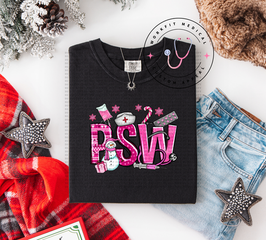 Snowy Pink PSW T-shirt