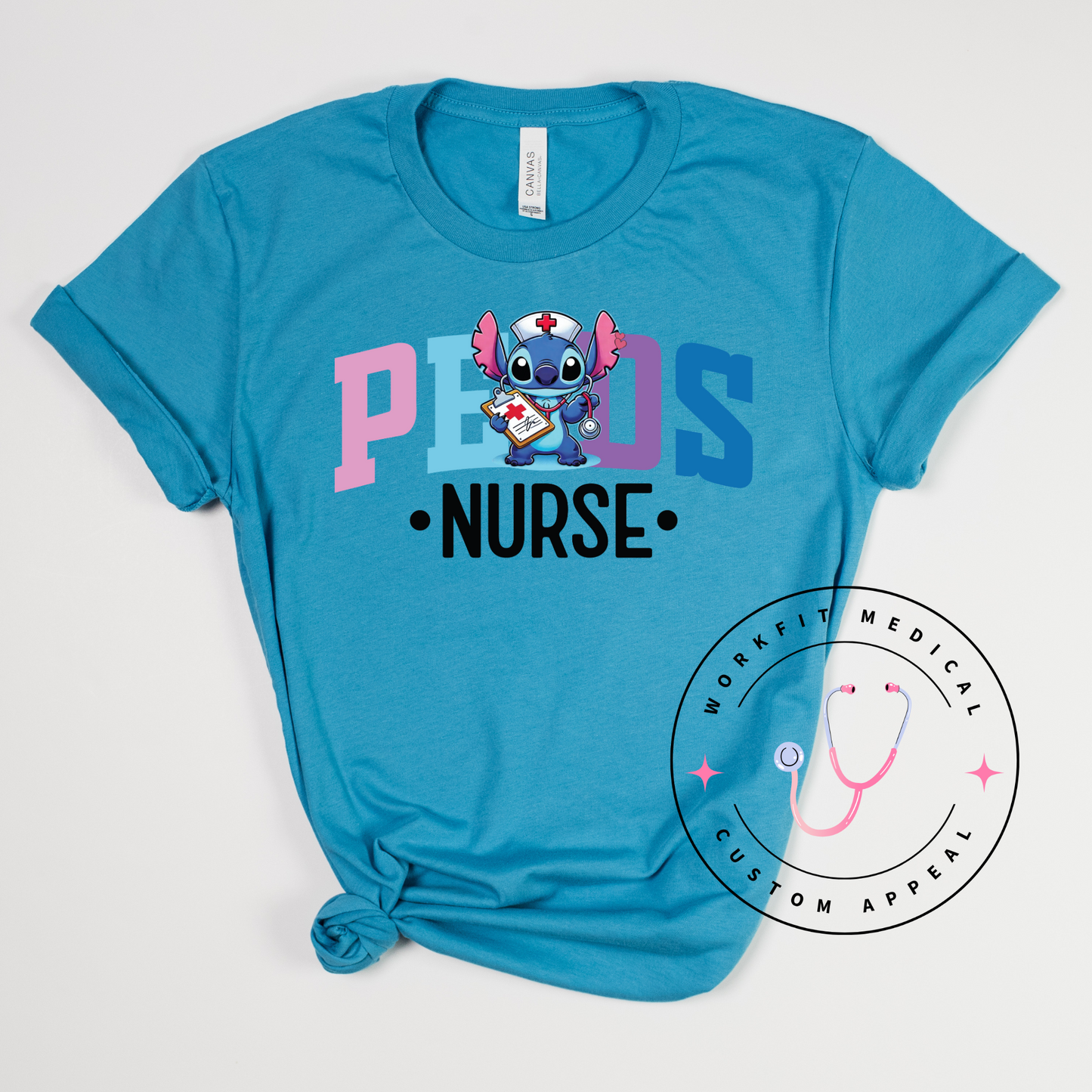 Stitch PEDS Nurse Tee