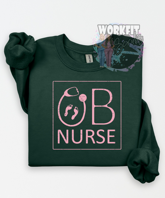 OB Nurse Crewneck