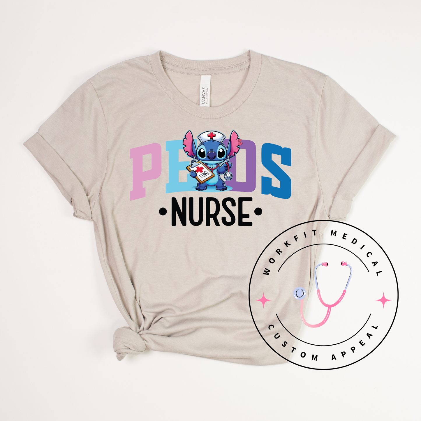 Stitch PEDS Nurse Tee