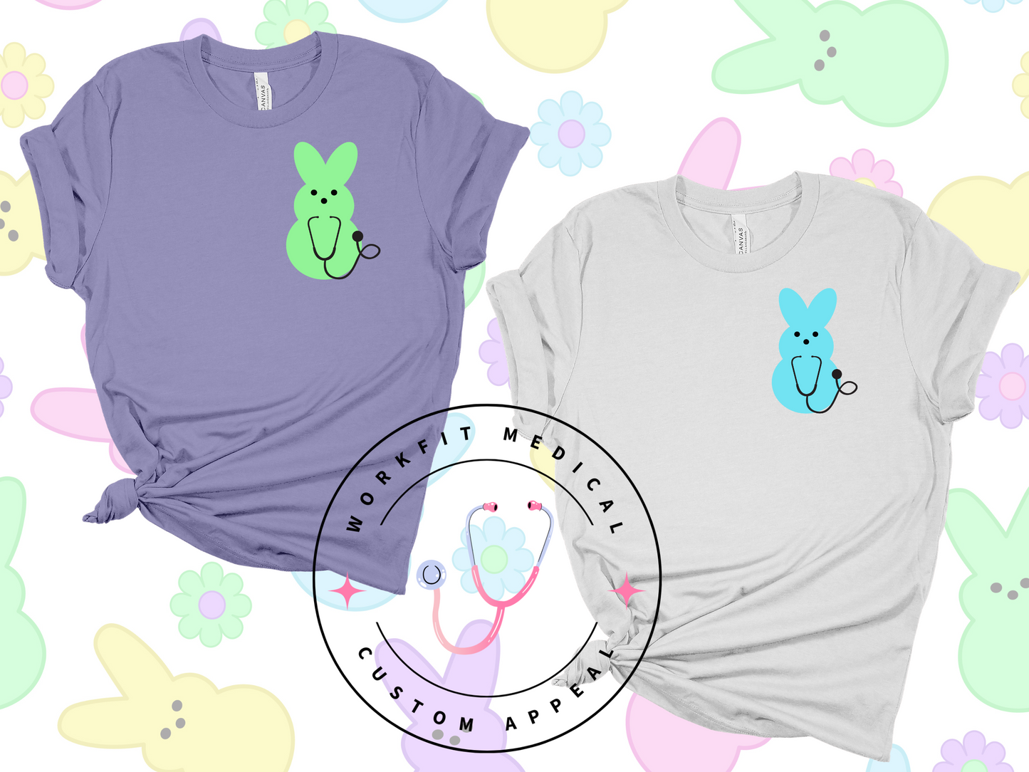 Easter Peeps- Pocket T-Shirts