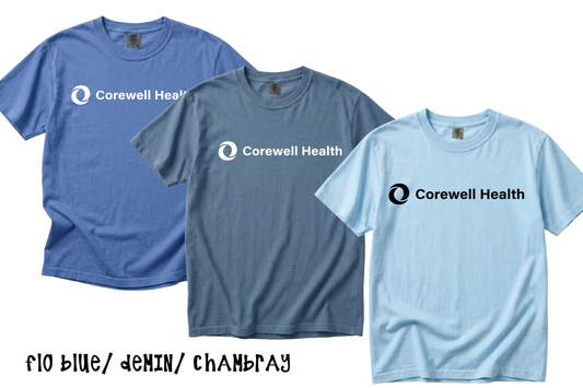 Corewell Health Blue Tone Bundle Tees