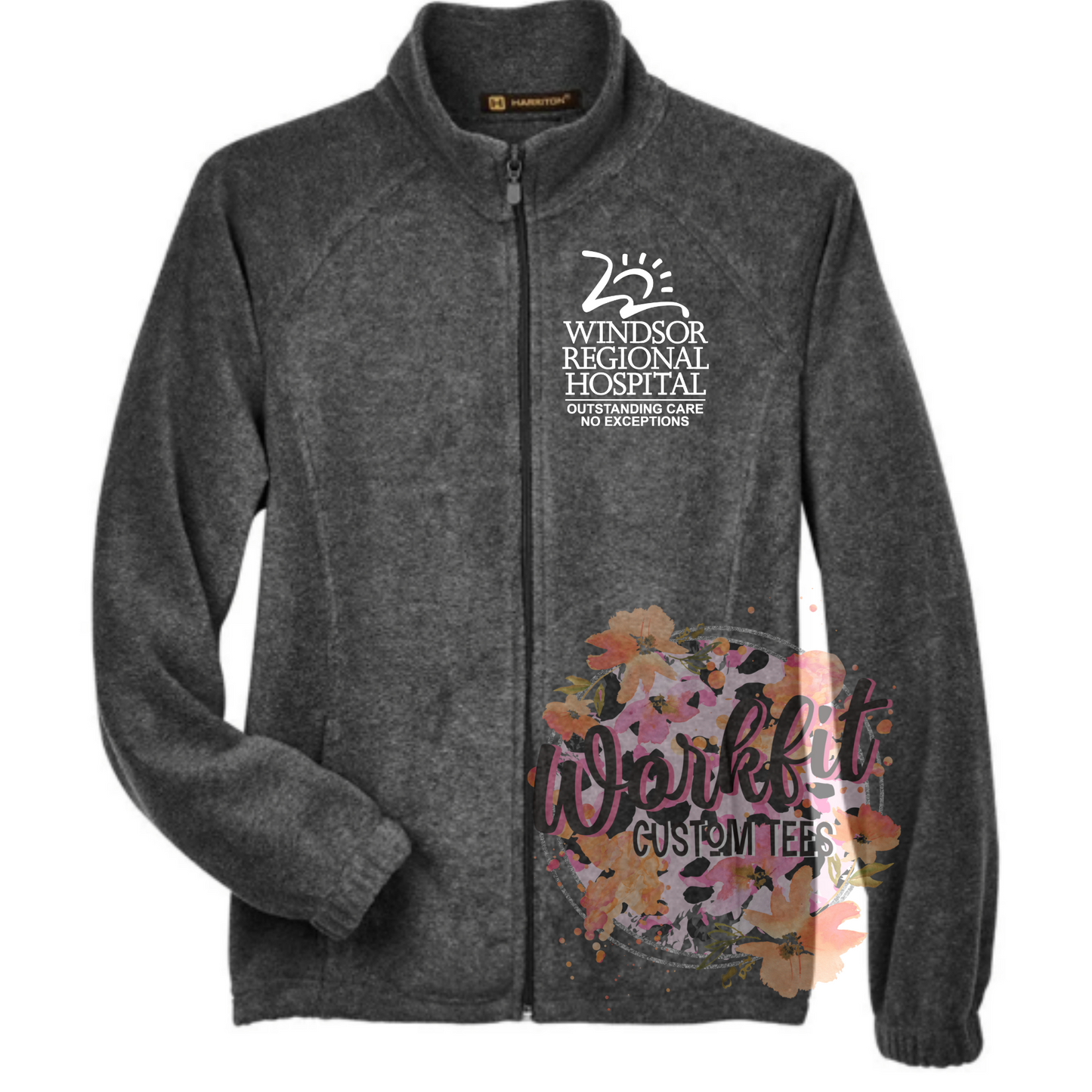 WRH Embroidery Fleece Full Zip Warm Up Jacket