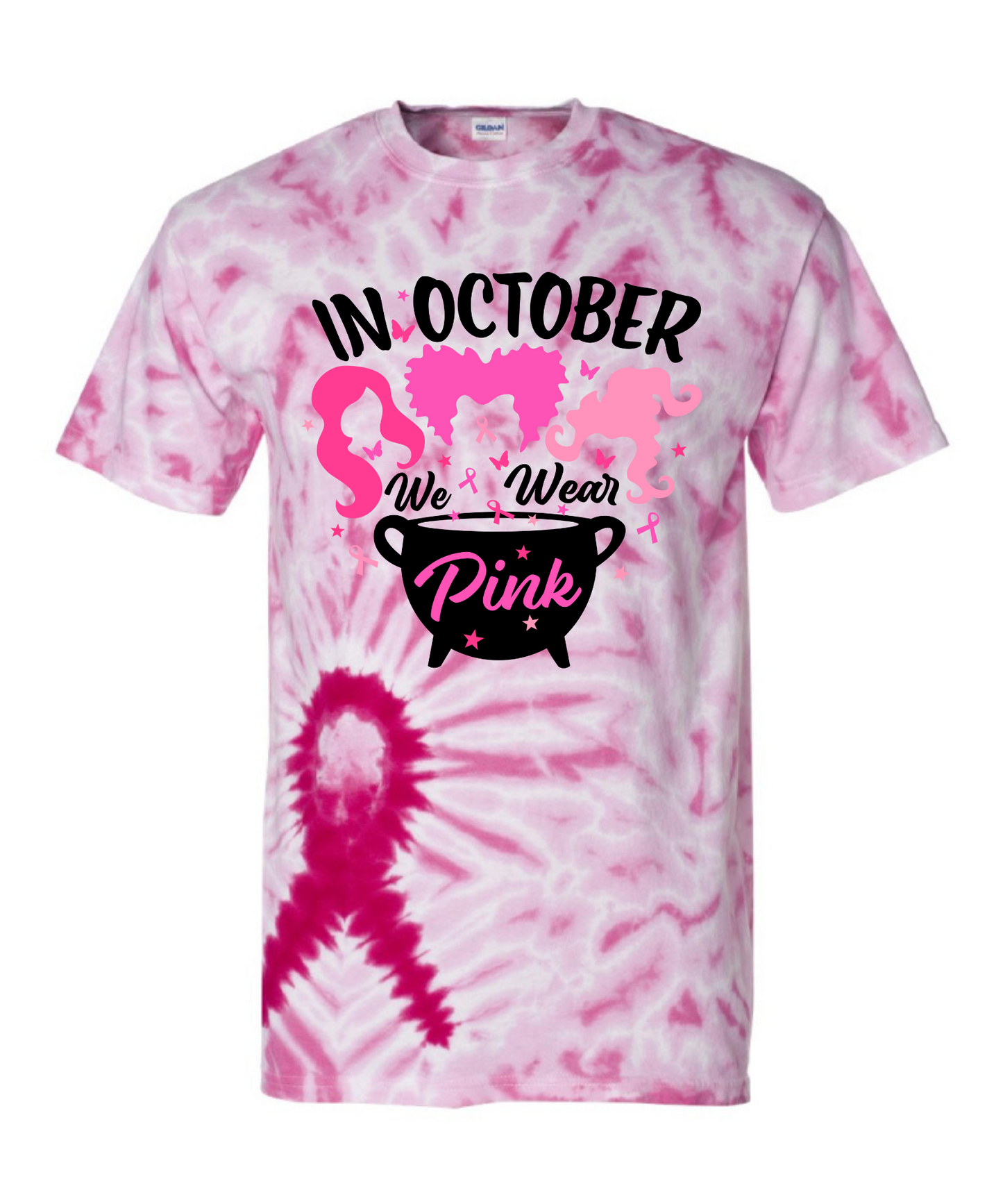 Breast Cancer Tie DYE Tee