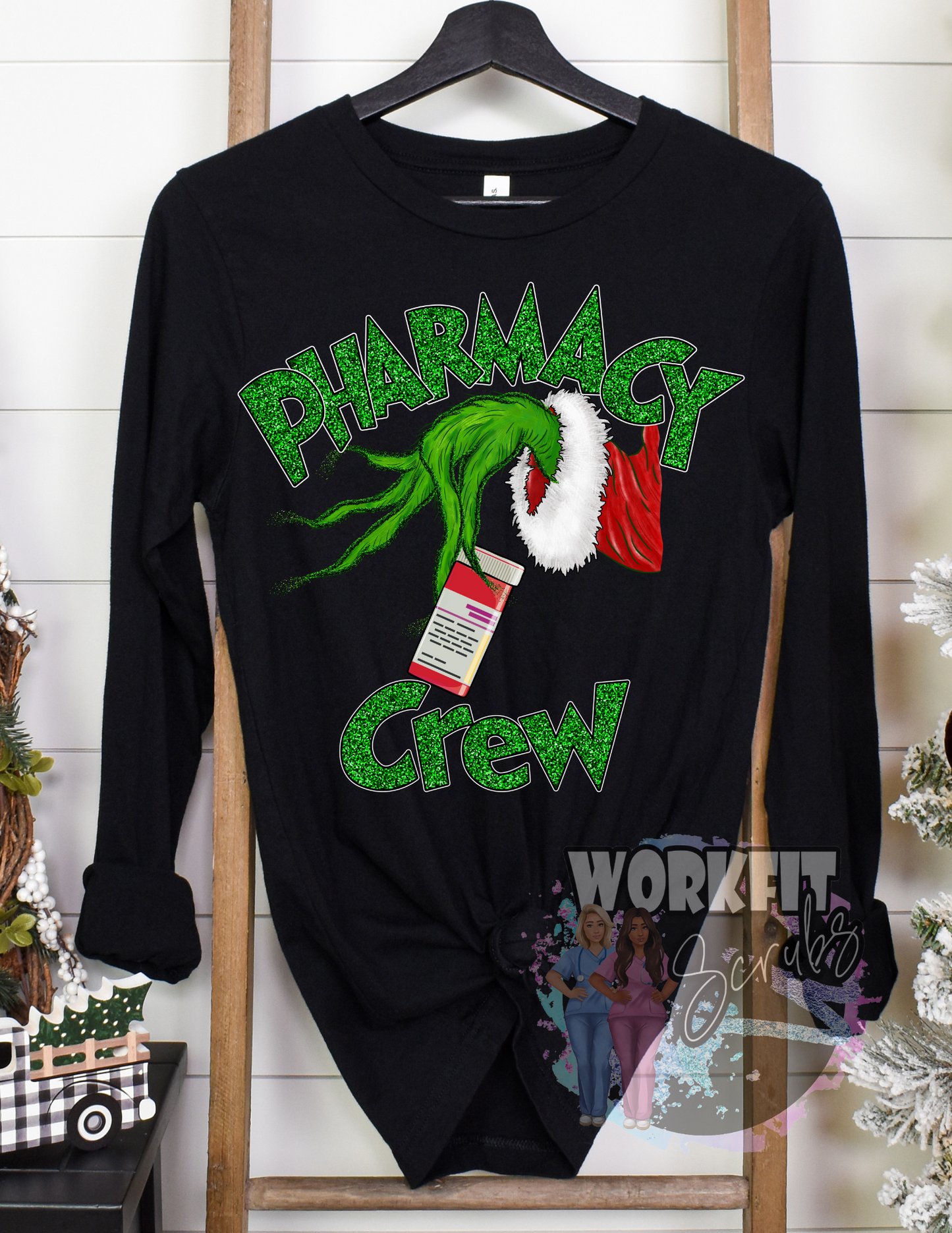 Medical Christmas - Grinch Medical Long Sleeve