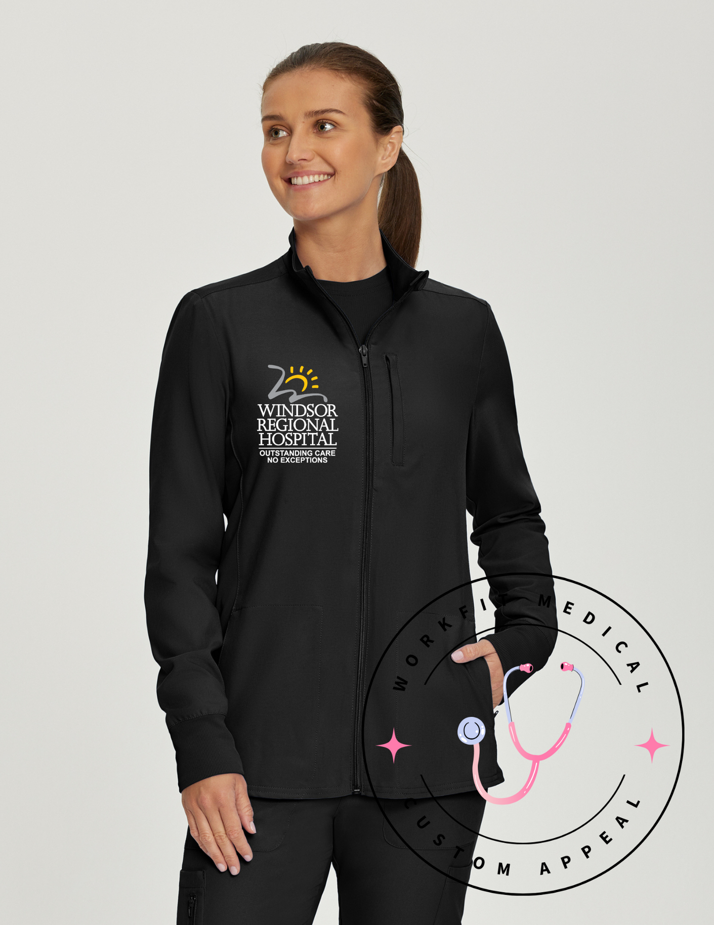 WRH 3 Pocket Scrub Jacket