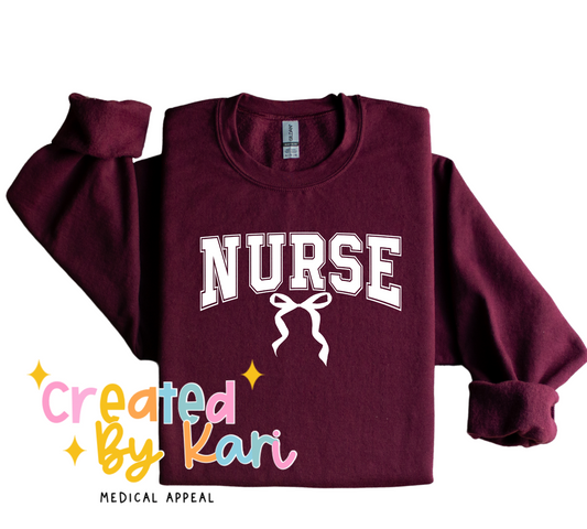 Nurse Bow Crewneck