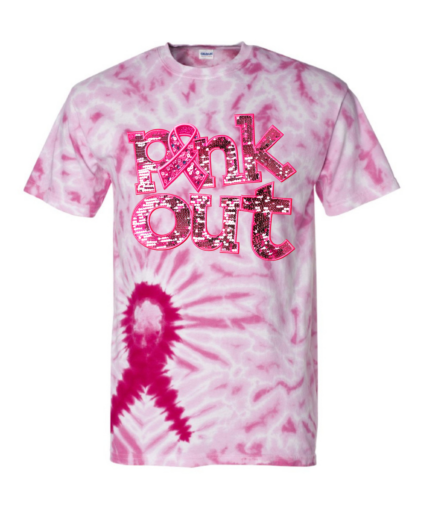 Breast Cancer Tie DYE Tee