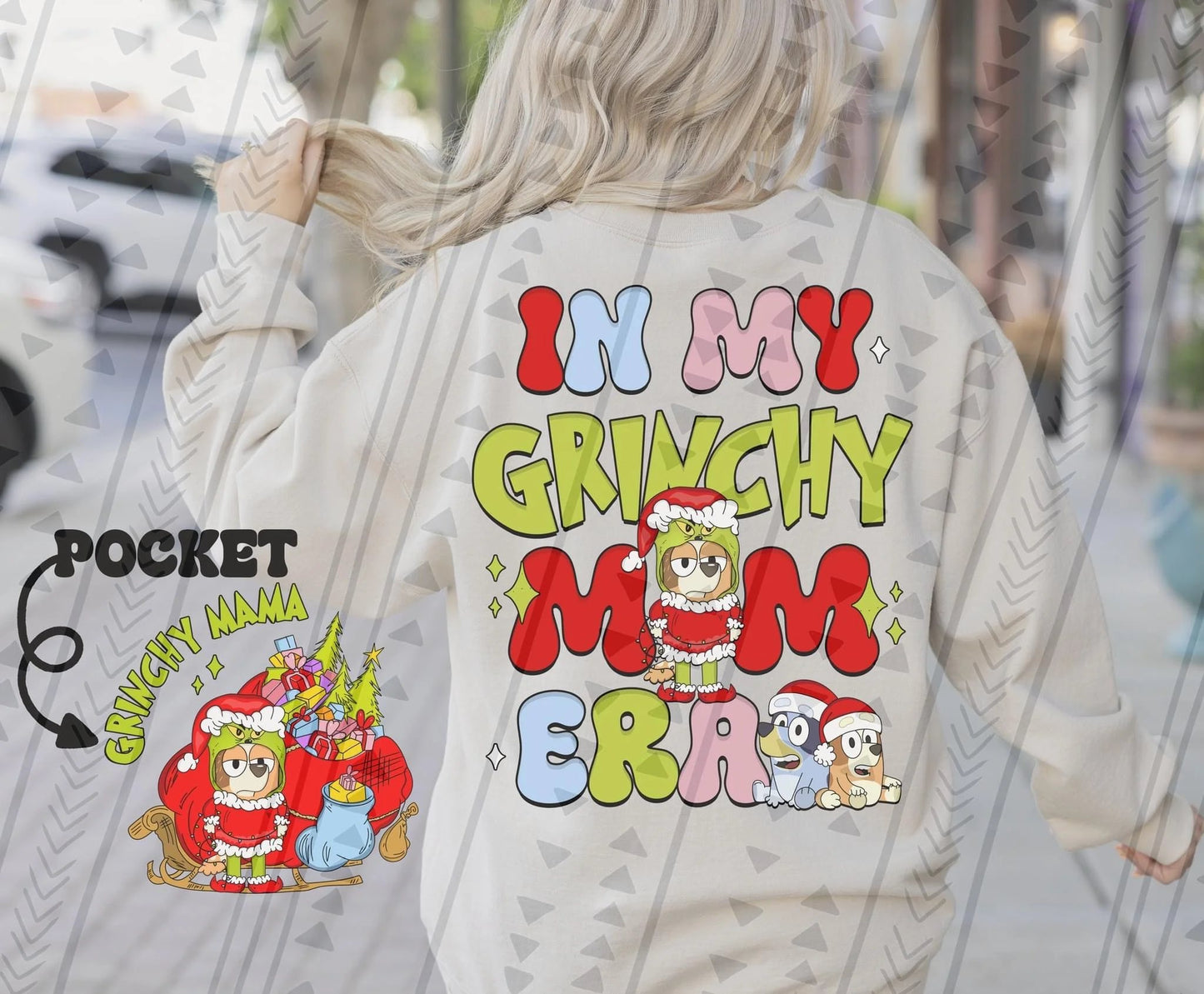 In My Grinchy MOM  Era Crewnecks