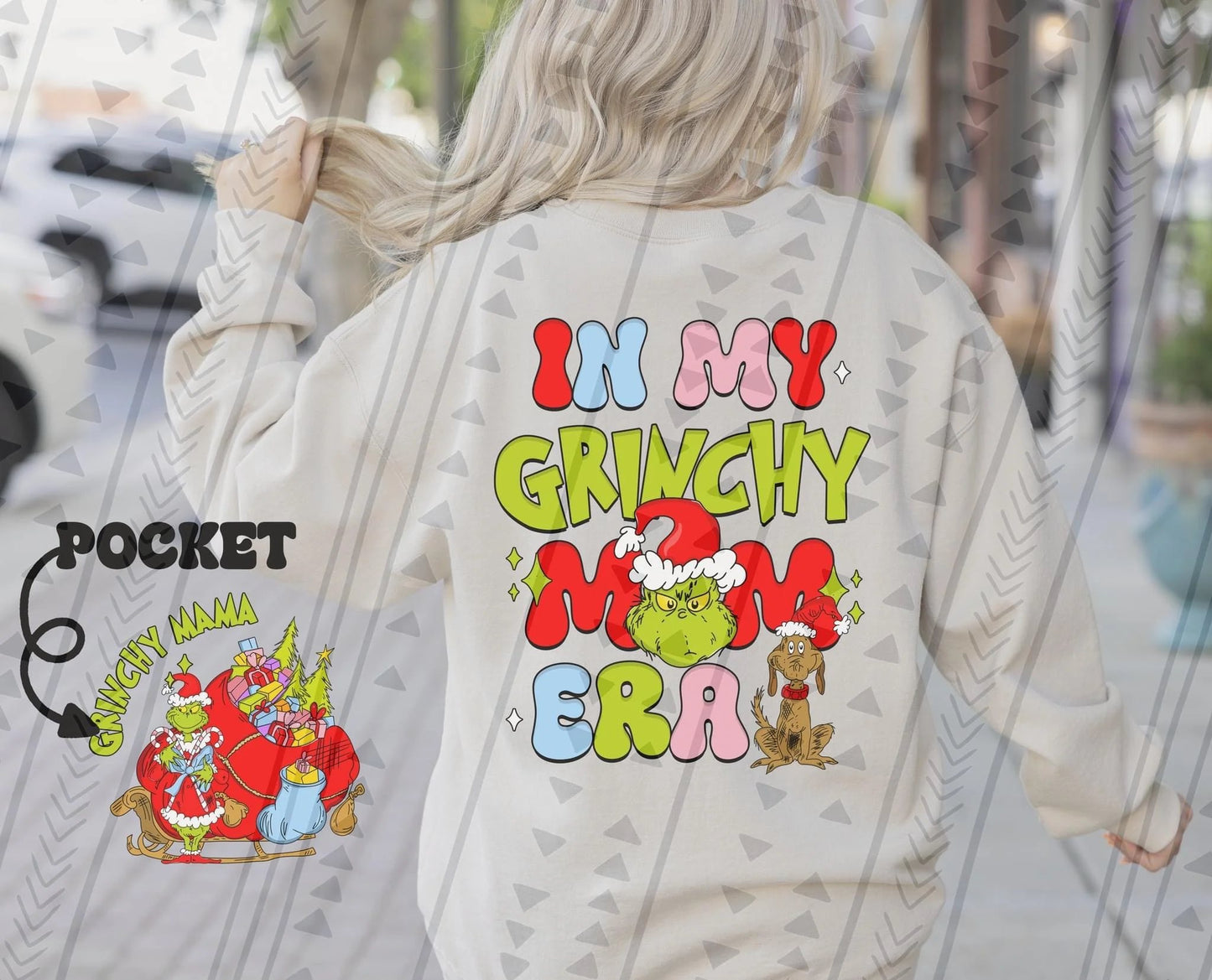 In My Grinchy MOM  Era Crewnecks