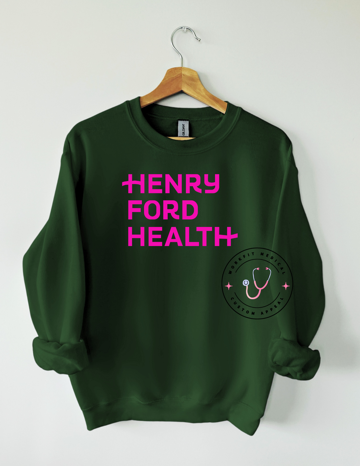 Pink Logo Crewnecks