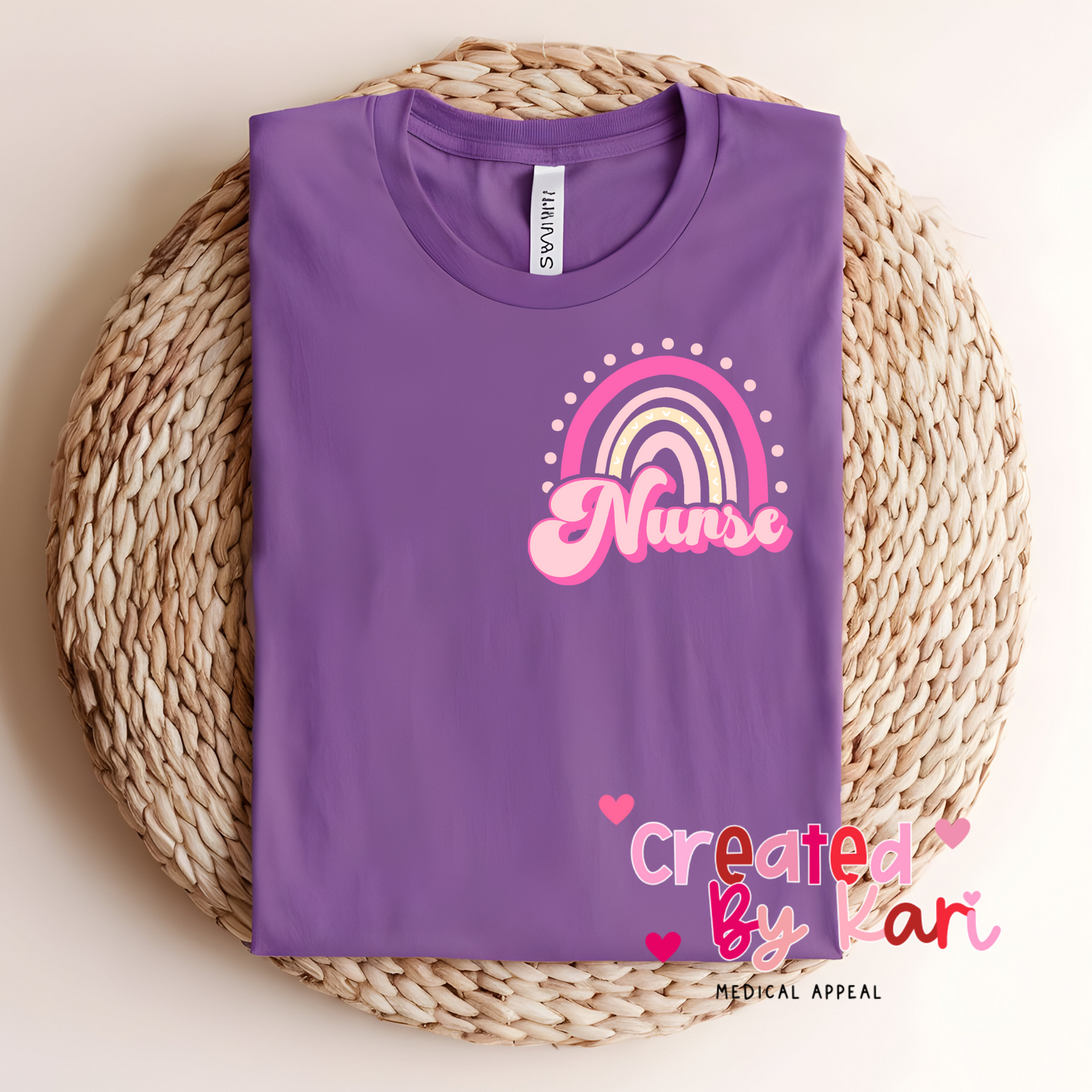 Pocket Nurse Rainbow Tee