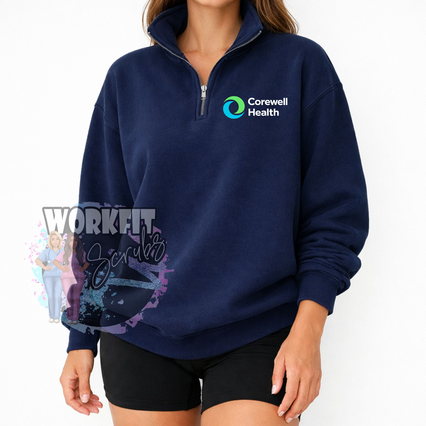 Corewell Health Navy 1/4 Zip Up