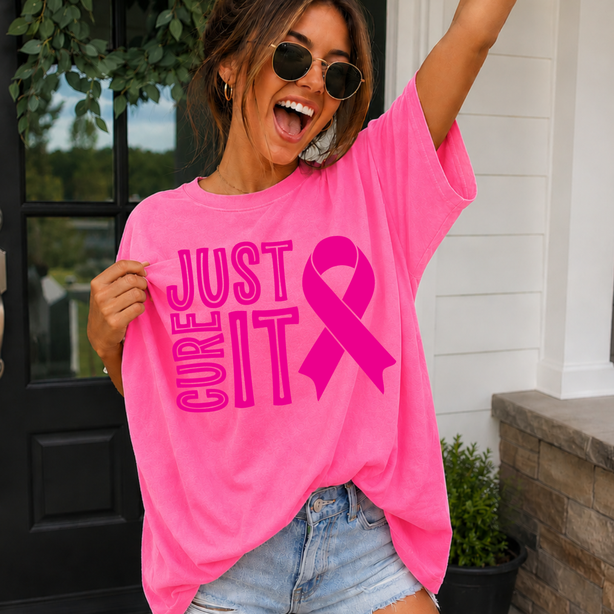 Pink Out Neon Pink T-Shirt