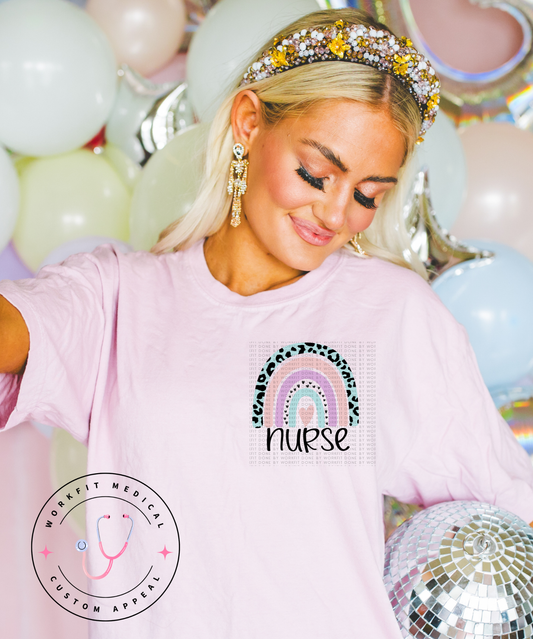 Nurse Leopard Pocket Tee