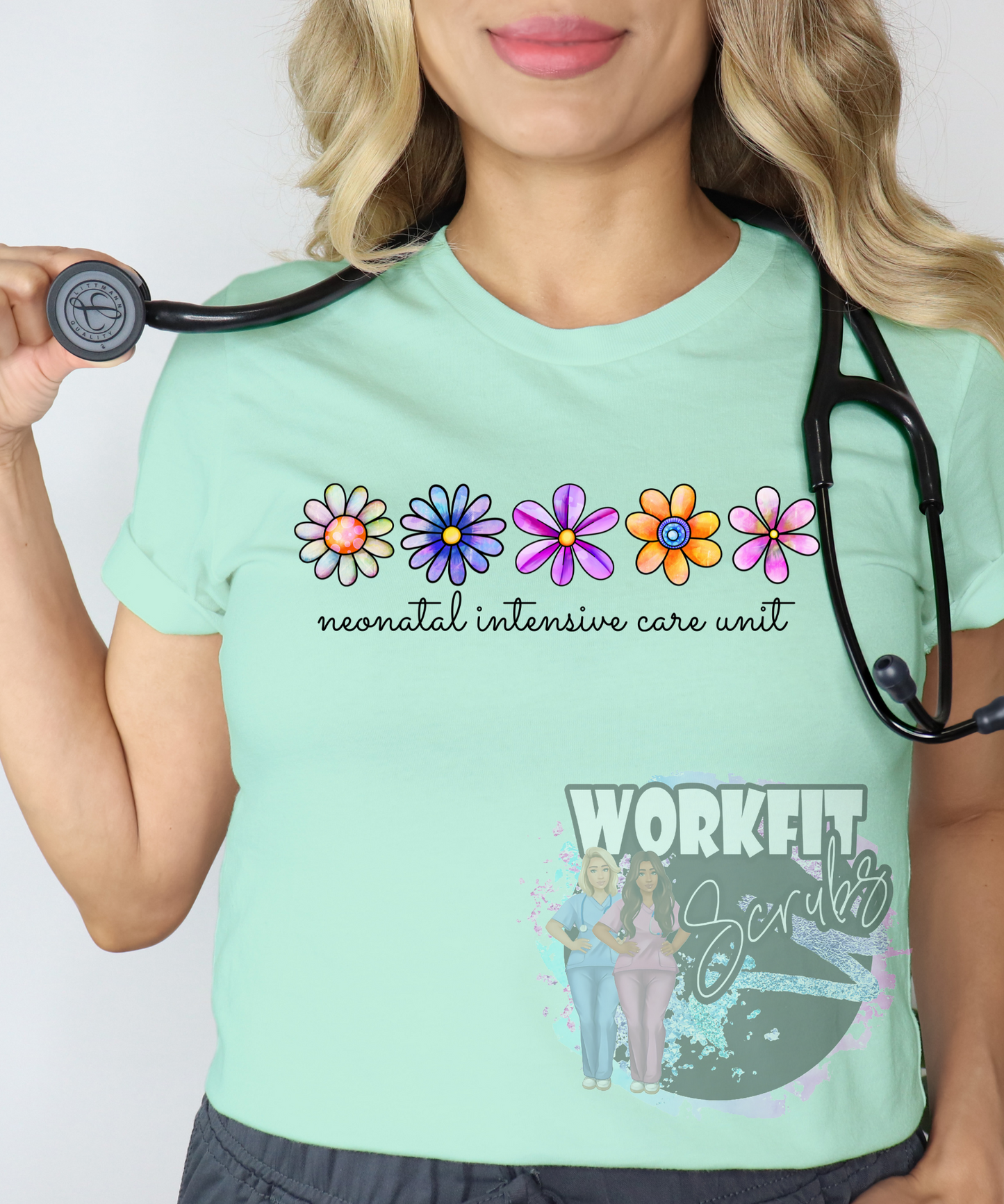 Floral NICU Tee