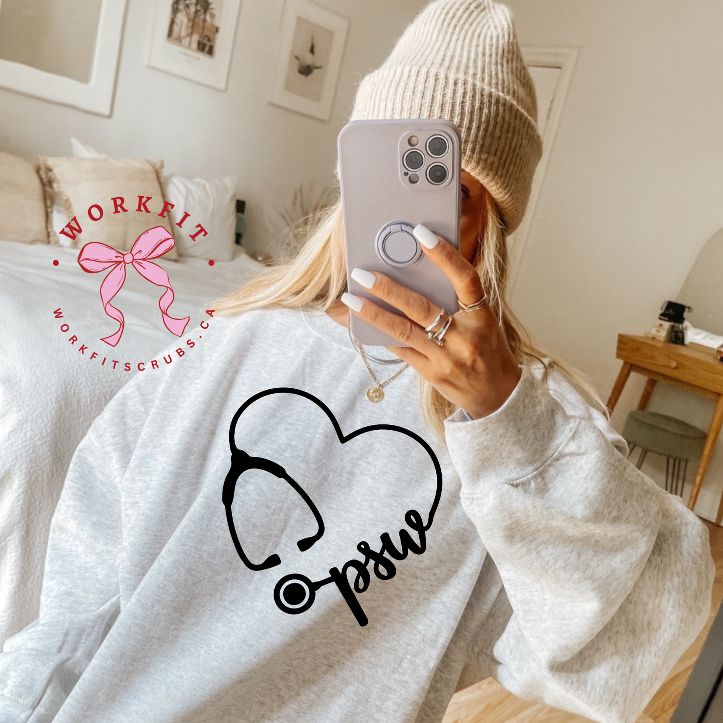 PSW Heart Stethoscope Crewneck