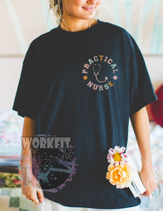 Practical Nurse Oversized Pocket Tee