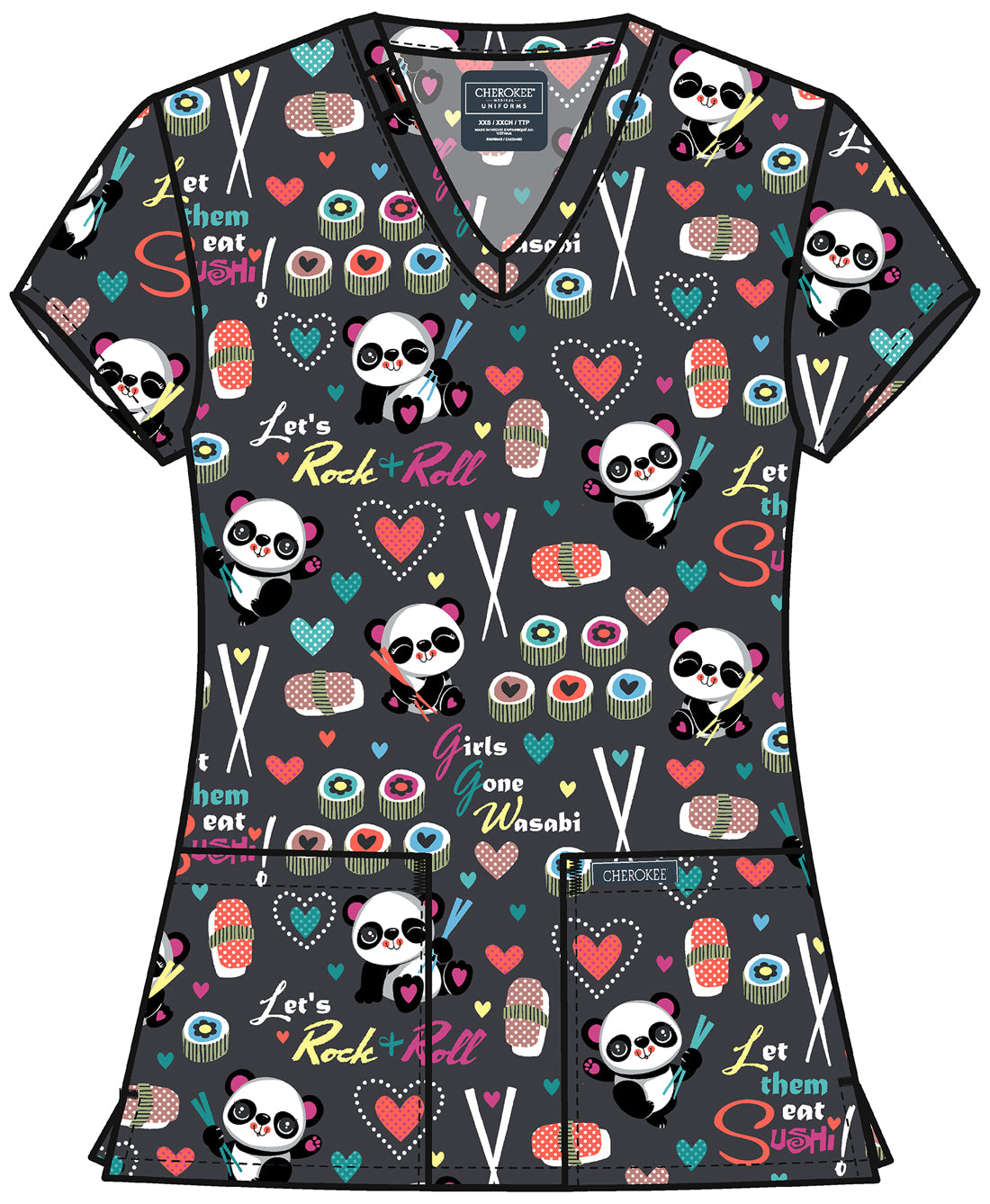 Women's Print V-Neck Top