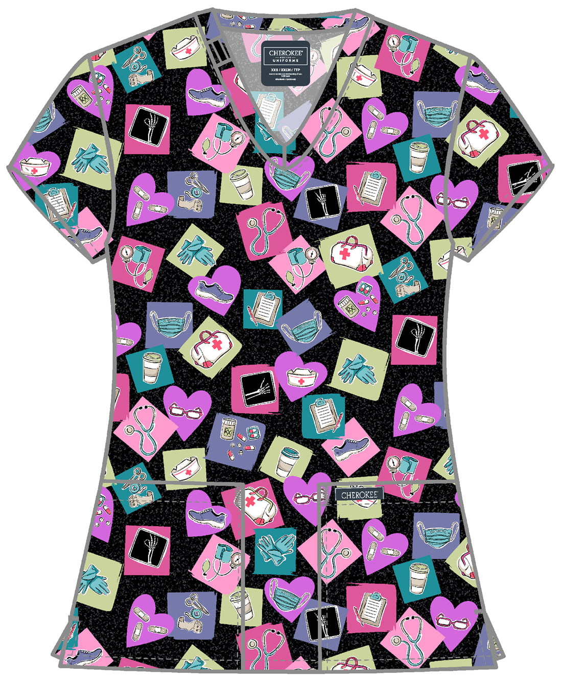 Women's Print V-Neck Top