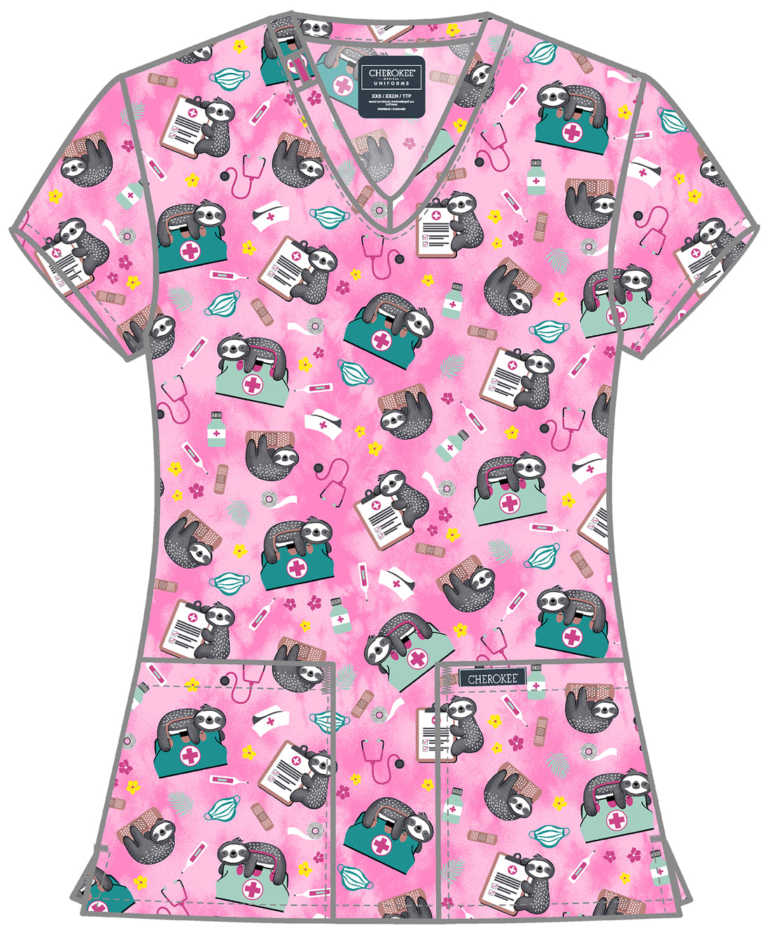 Women's Print V-Neck Top