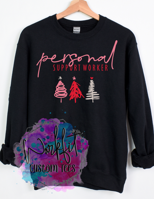 PSW Pink Christmas Crewneck