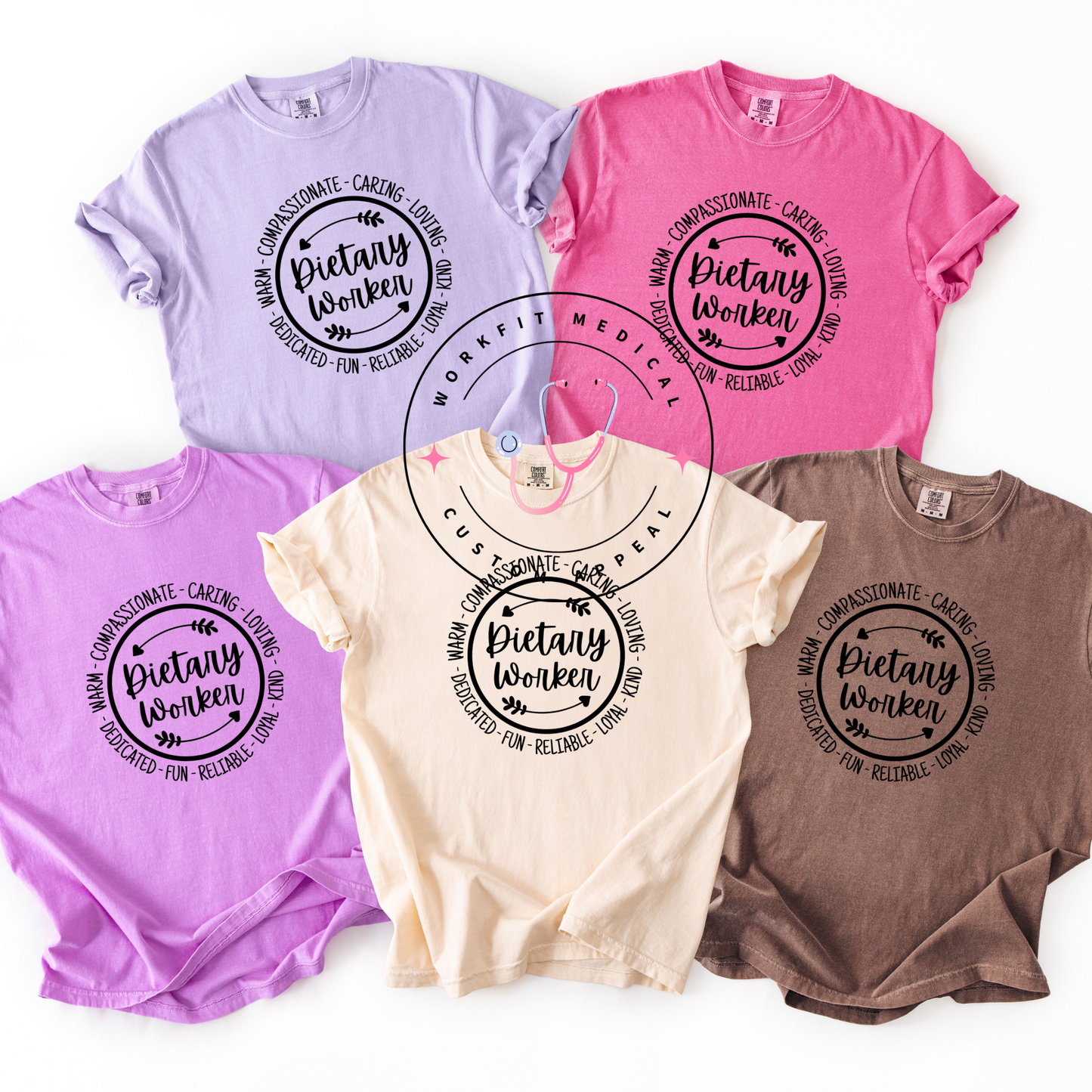 Dietary Worker Comfort Color Tees