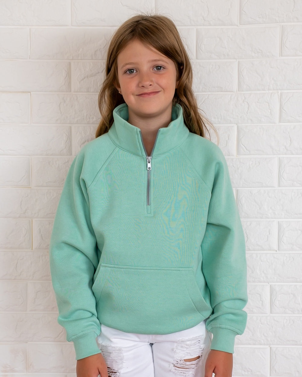 Youth Boxy Half Zip Fleece