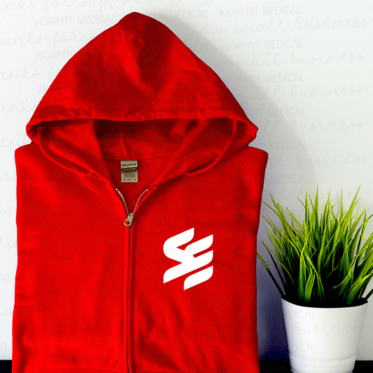 Red SE Full Zip Hoodie